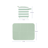 Ubbi On-The-Go Changing Baby Mat with Carrying Bag, Sage Green