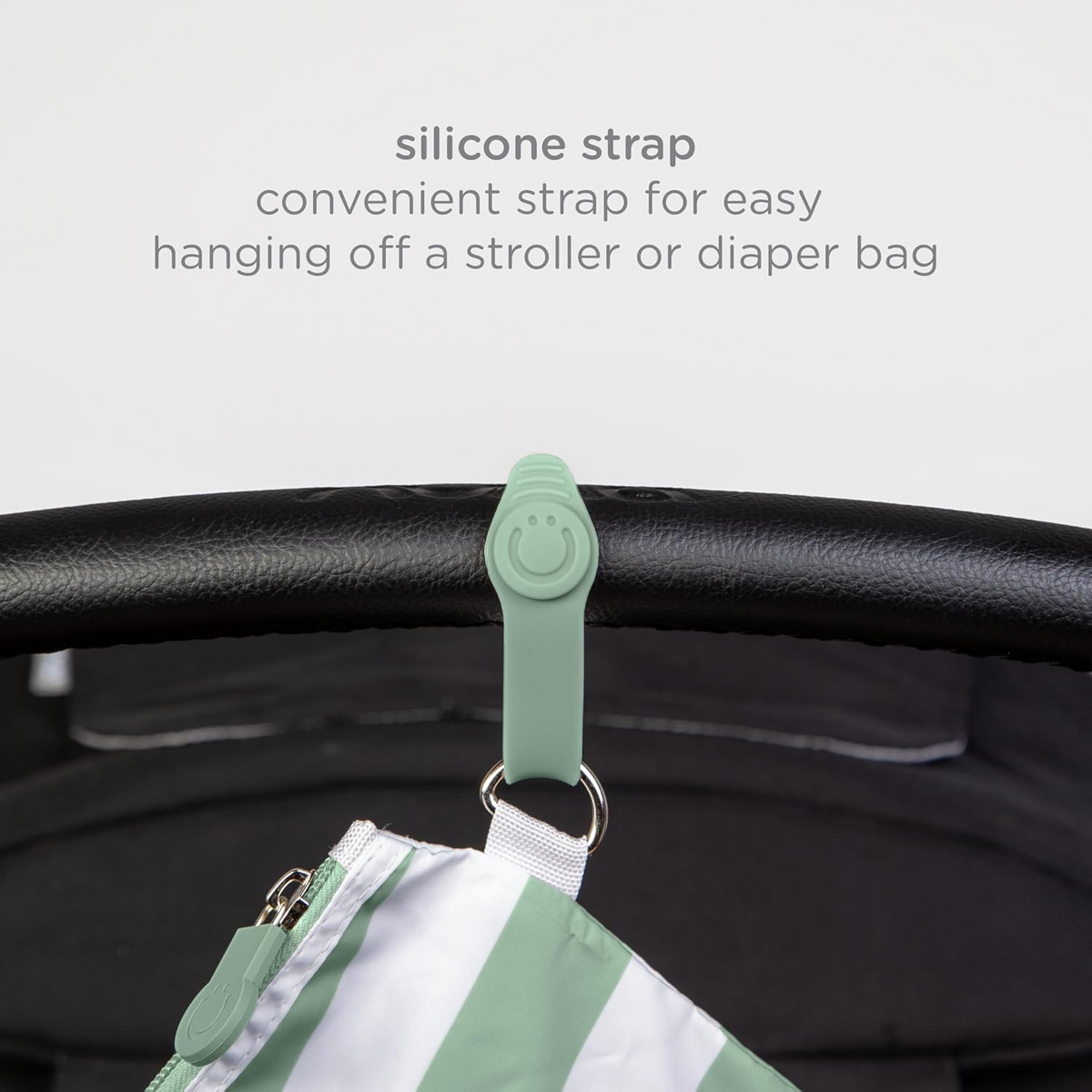 Ubbi On-The-Go Changing Baby Mat with Carrying Bag, Sage Green