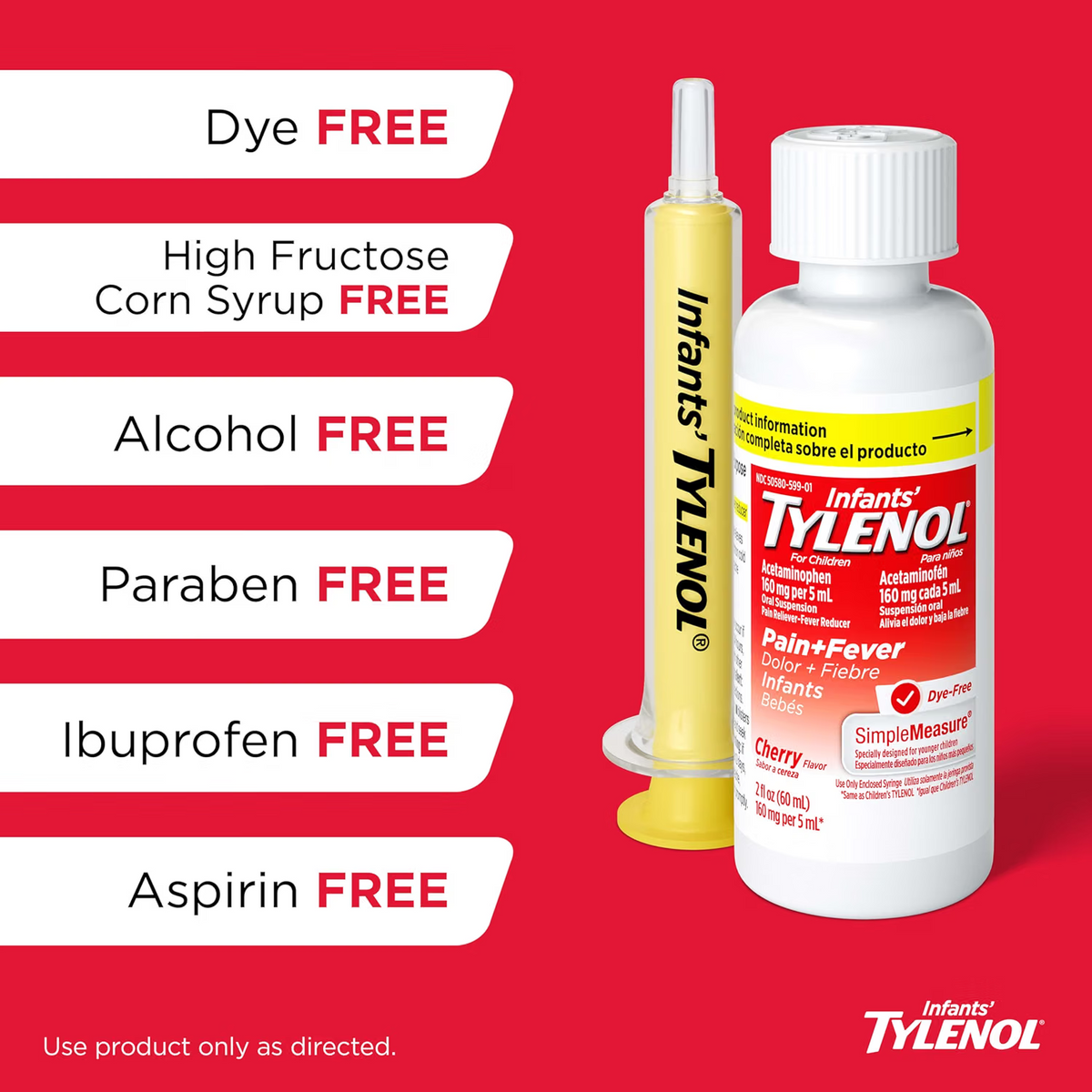 Infants' TYLENOL® Oral Suspension Cherry Flavor 1oz