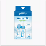 2-Piece Anti Colic Option+ Natural Flow Feeding Bottles, 120 ml (Blue)