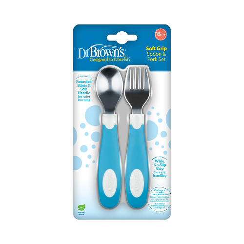 Designed to Nourish Soft-Grip Spoon and Fork