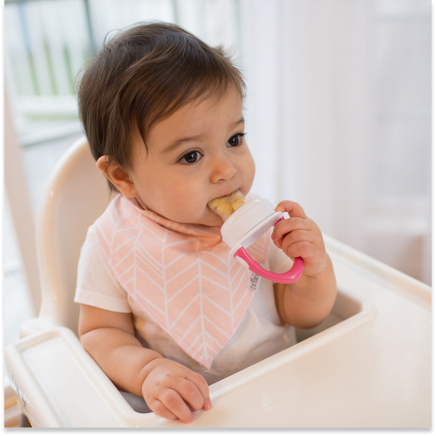 Dr. Brown's Fresh Firsts Silicone Feeder (Pink)