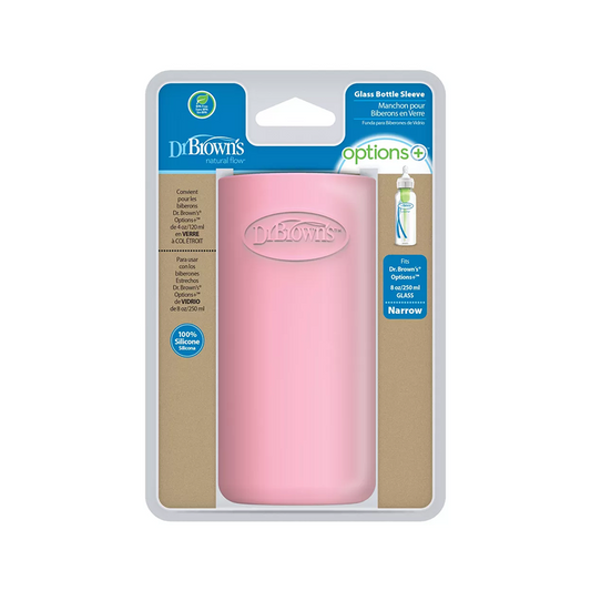Dr. Brown's Narrow Neck Glass Sleeve (Pink) - 250 ml