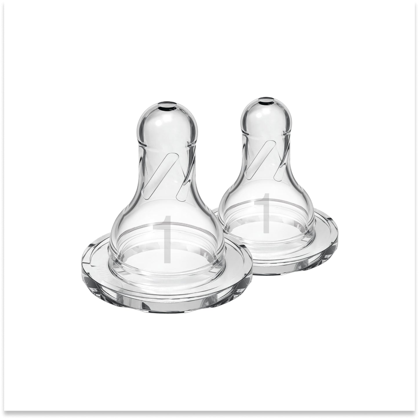 Level 1 Silicone Narrow Options+ Nipple - Pack of 2