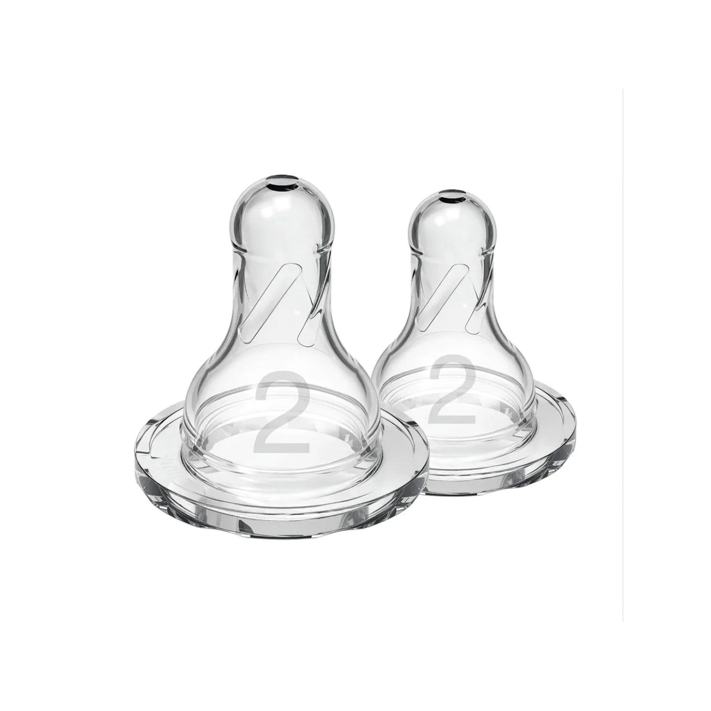 Level 2 Silicone Narrow Options+ Nipple - Pack of 2