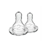 Level 2 Silicone Narrow Options+ Nipple - Pack of 2