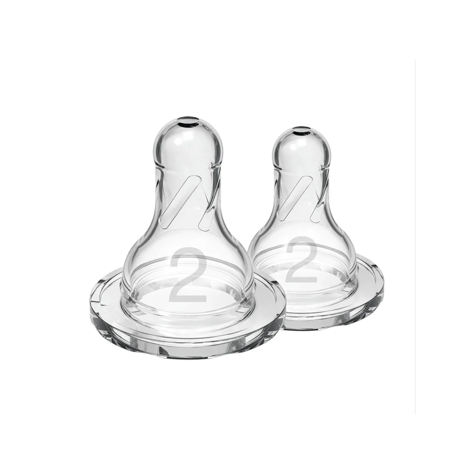Level 2 Silicone Narrow Options+ Nipple - Pack of 2