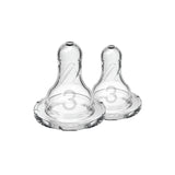 Level 3 Silicone Narrow Options+ Nipple - Pack of 2