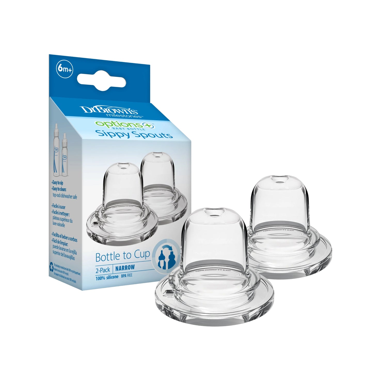 Sippy Spouts  Narrow Neck Bottle Sippy Spouts (2-Pack)