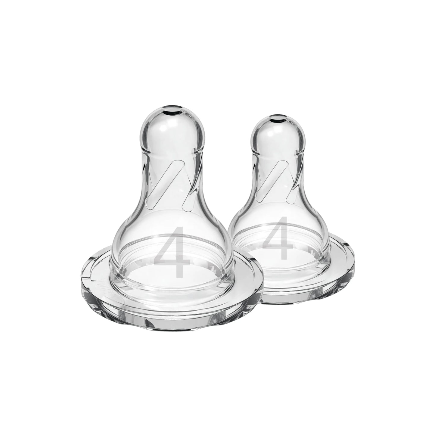 Level 4 Silicone Narrow Options+ Nipple - Pack of 2