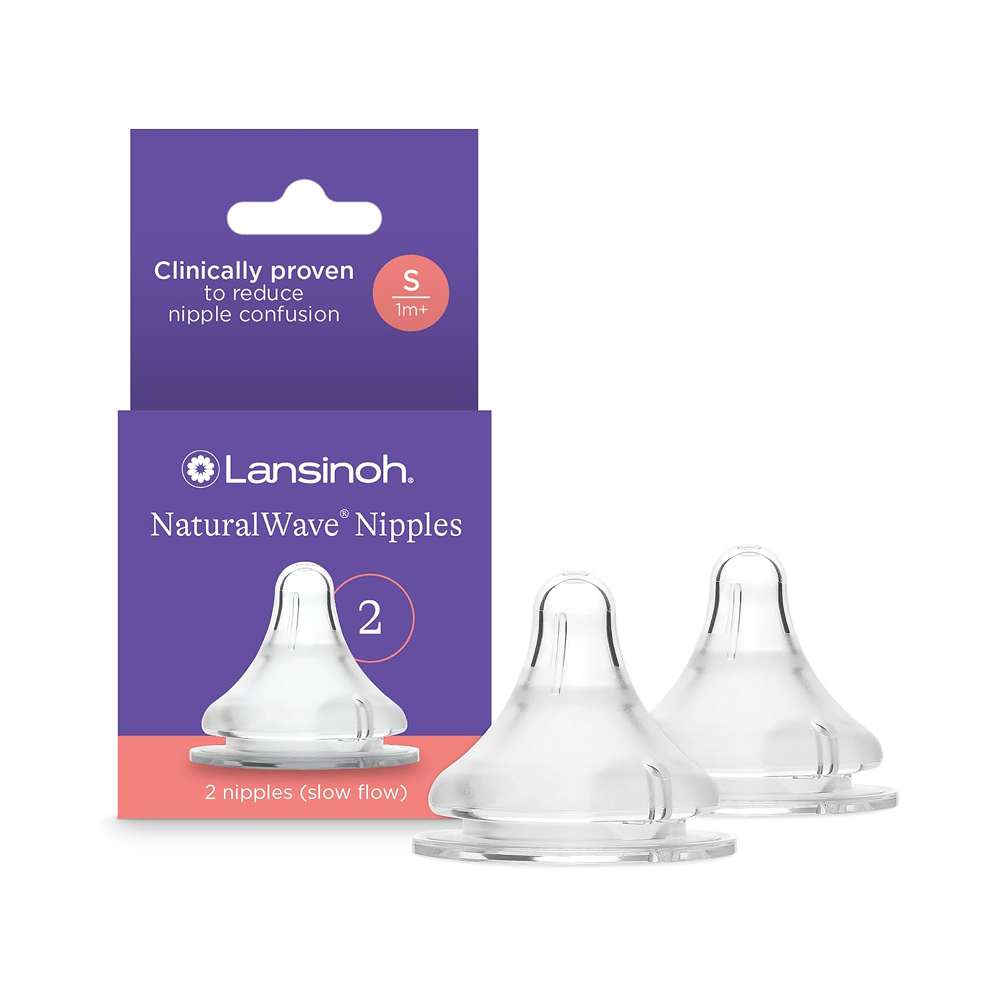 NaturalWave SLOW FLOW Nipples - 2pcs