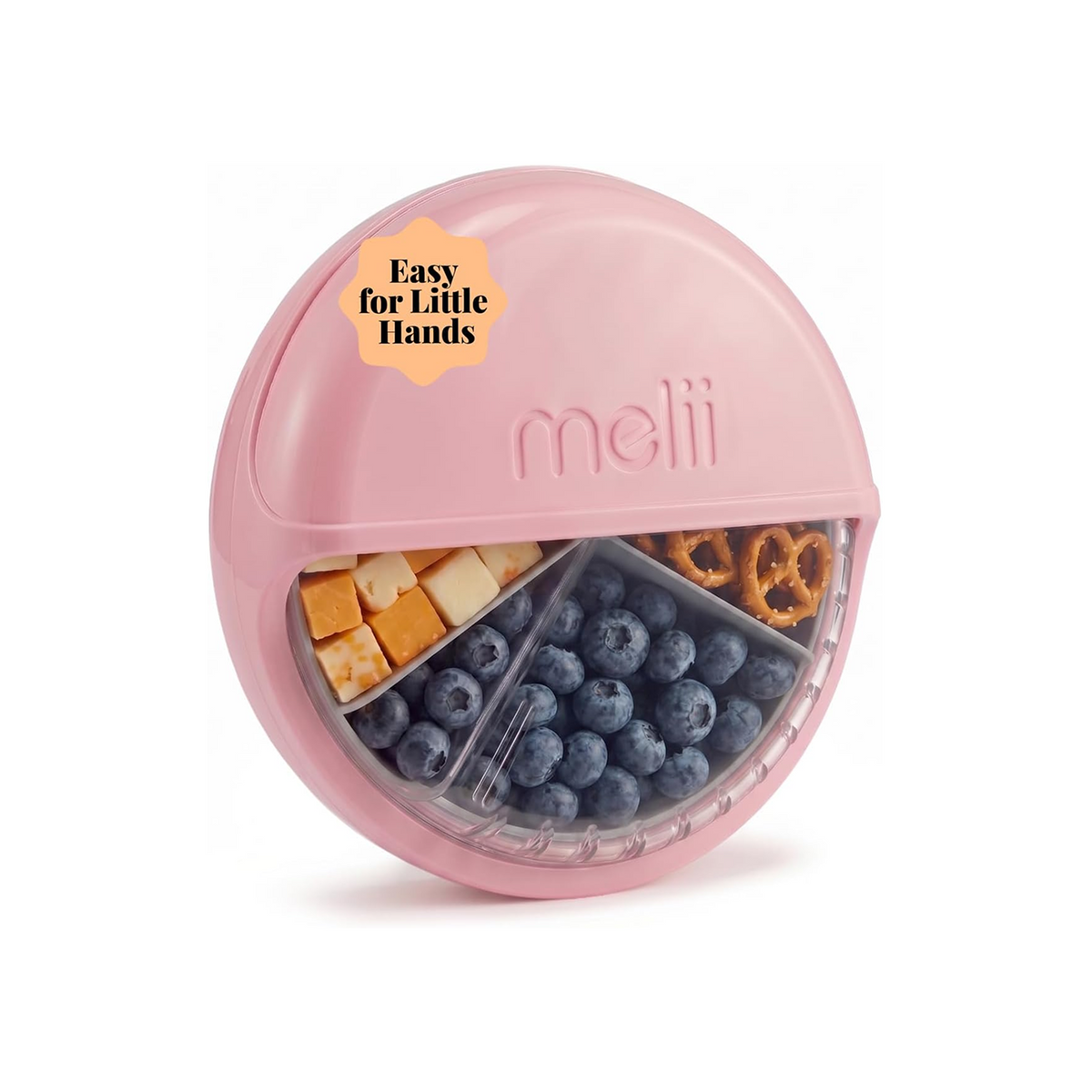 Melii Baby Spin Snack Container Pink