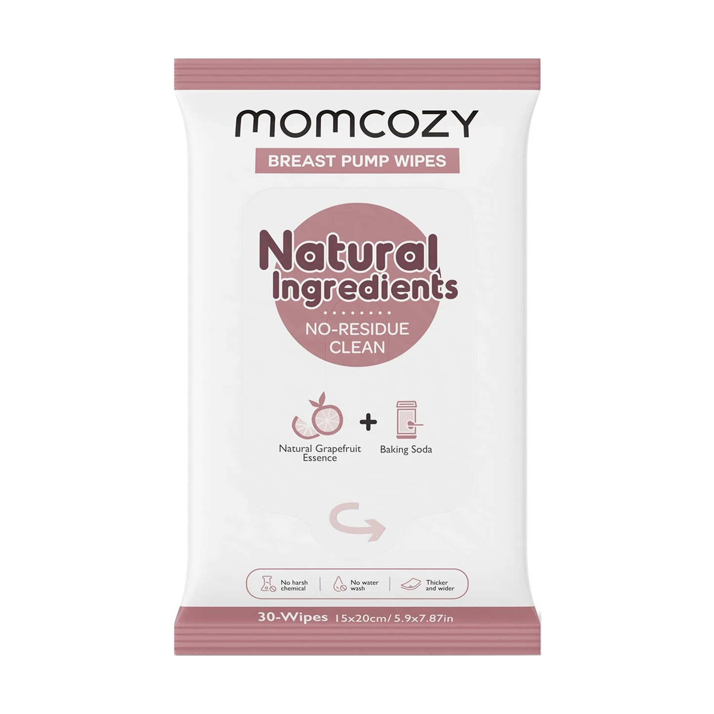 Natural Breast Pump Wipes (1pack)