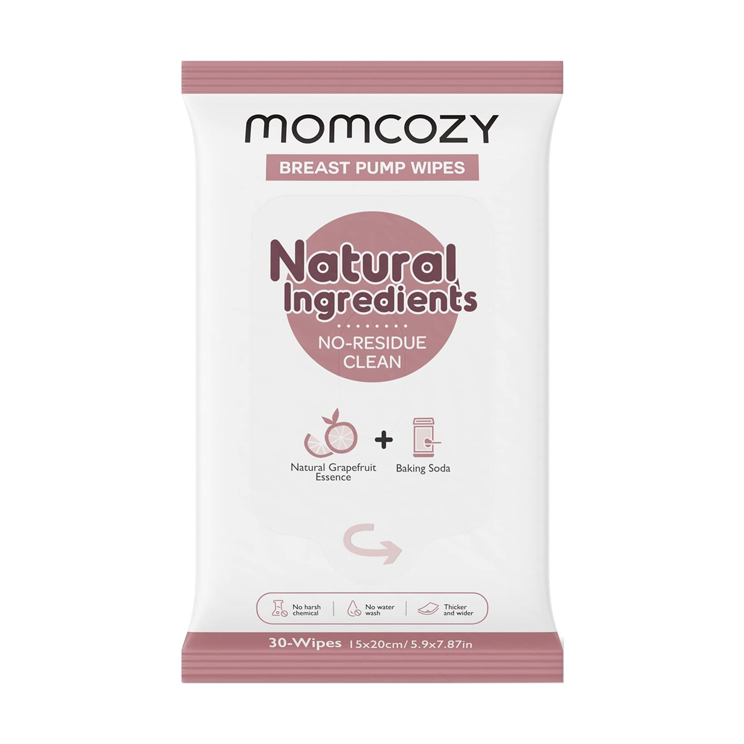 Natural Breast Pump Wipes (1pack)
