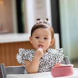 NumNum Suction Bowl + GOOtensils™ Set | Baby Feeding Starter Kit Mauve