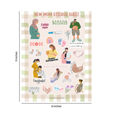 New Mom Sticker Sheet
