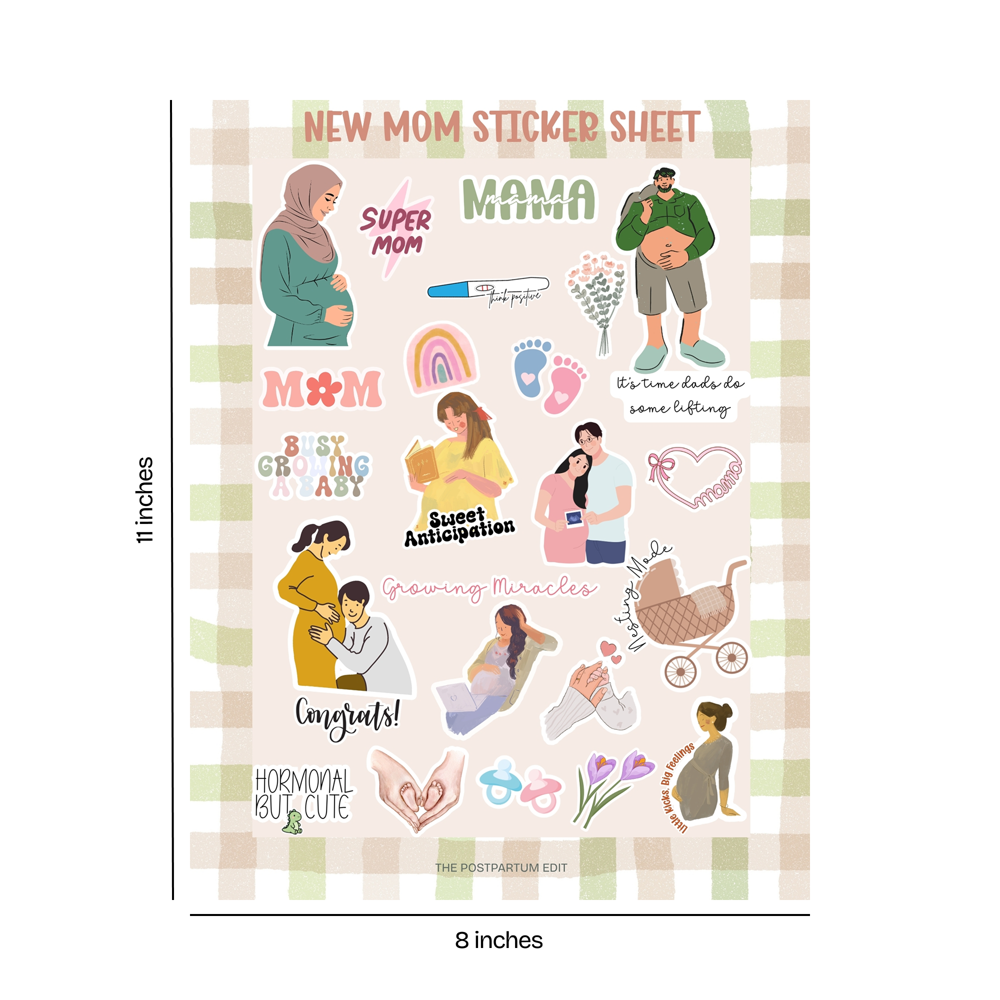 New Mom Sticker Sheet