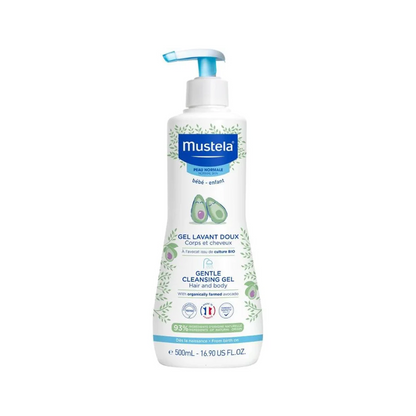 Mustela Baby Gentle Cleansing Gel Biodegradable Formula & Tear-Free - 500ml