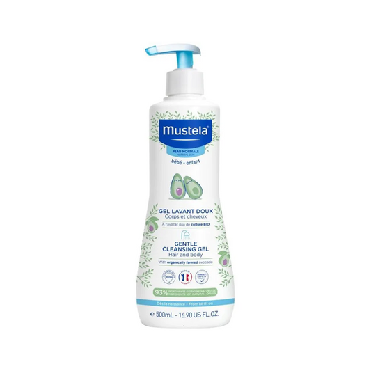 Mustela Baby Gentle Cleansing Gel Biodegradable Formula & Tear-Free - 500ml