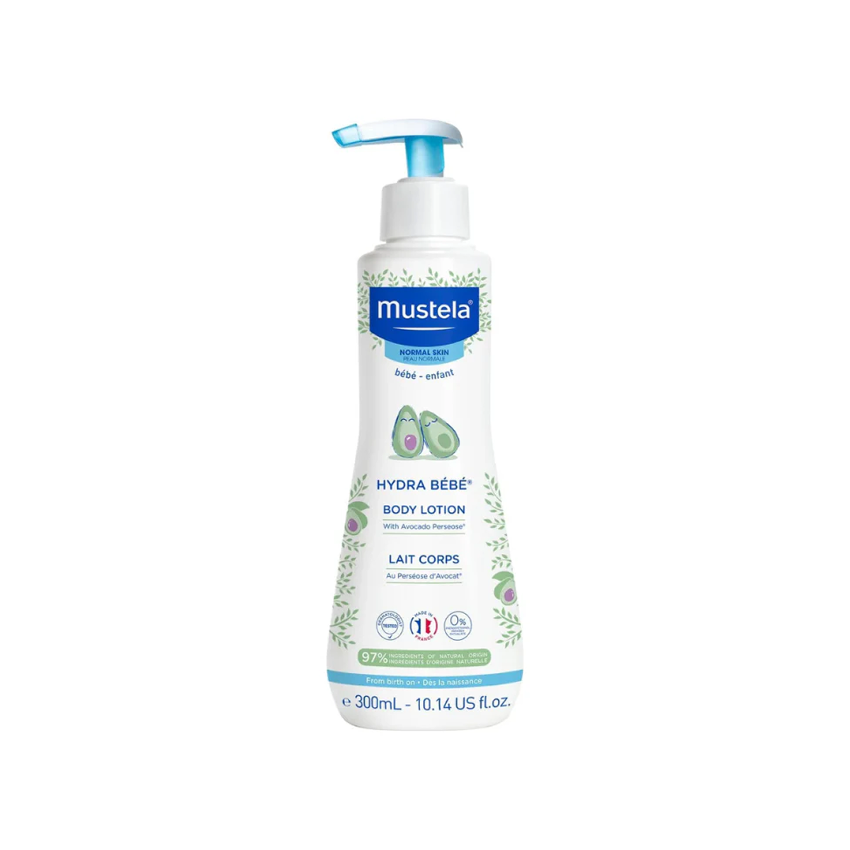 Mustela, Hydra Bebe Body Lotion with Organically Farmed Avocado, 300 ml